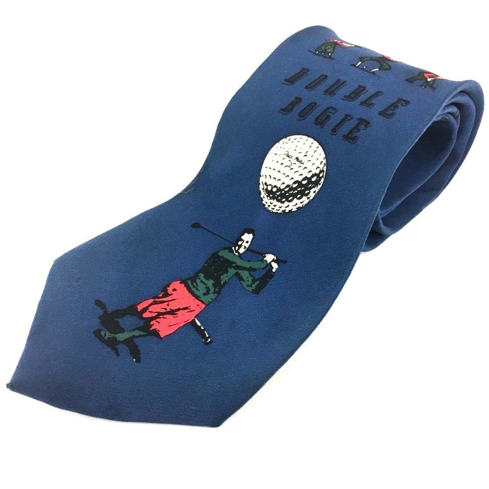 Rooster New Traditions Tie Golf Theme 100% Silk